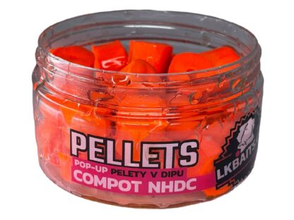 LK Baits Pop-up Pelety v dipu Compot NHDC 40g - 12mm