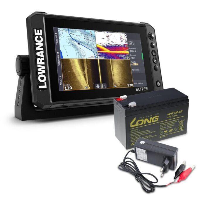 Lowrance Echolot HOOK² 4x GPS se Sondou Bullet Skimmer + baterie ZDARMA