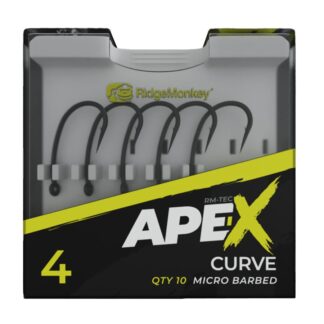 RidgeMonkey Háček Ape-X Curve Barbed 10ks Velikost háčku: #8