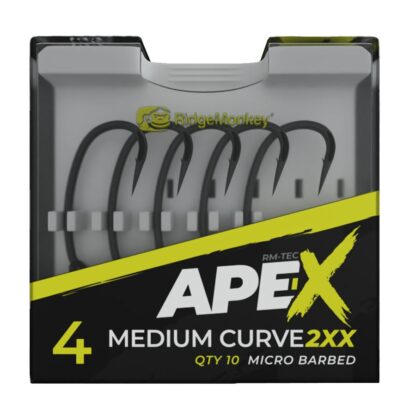 RidgeMonkey Háček Ape-X Medium Curve 2XX Barbed 10ks Velikost háčku: #6