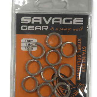 Savage Gear Kroužky Stainless Spiltrings 20 ks