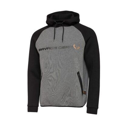 Savage Gear Mikina Tec-Foam Hoodie Dark Grey Melange - XXL