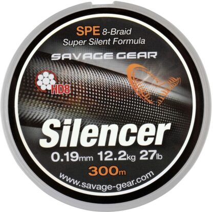 Savage Gear Šňůra HD8 Silencer Braid 120m Green - 0.32mm 58lbs 26kg