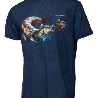 Savage Gear Triko Cannibal Tee Blue - XXL