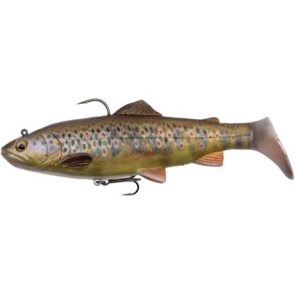 Savage Gear Umělá Nástraha Pstruh 4D Trout Rattle Shad 12.5cm/35g Varianta: 03-Dark Brown Trout