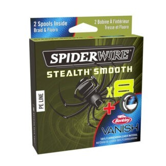 Spiderwire Pletená Šňůra s Fluorocarbonem STLTH Smooth8 Green 150m Nosnost: 6kg