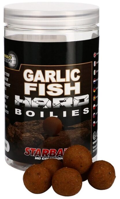 Starbaits Boilie Hard Garlic Fish 200g - 24mm