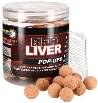 Starbaits Plovoucí Boilie Red Liver 80g 14mm Hmotnost: 80g