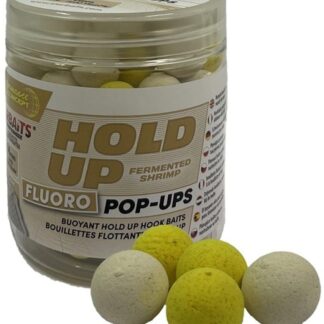 Starbaits Plovoucí Fluo Pop-up Boilies Hold Up Fermented Shrimp 80g - 20mm