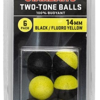 Starbaits Plovoucí Kulička Two Tones Balls 14mm 6ks Varianta: Černá/žlutá