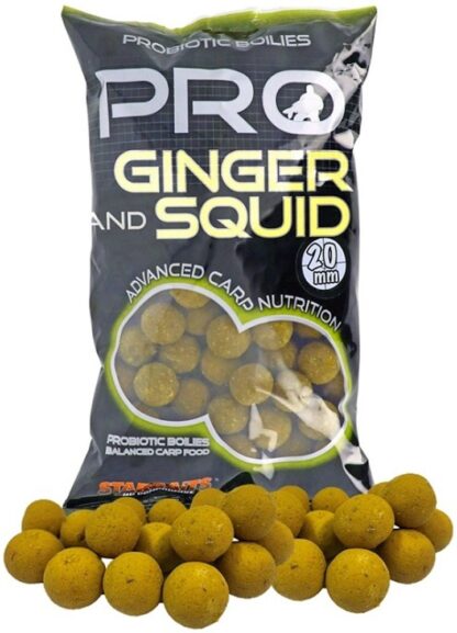 Starbaits Pro Ginger Squid Boilies 1kg - 20mm