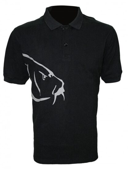 Zfish Tričko Carp Polo T-Shirt Black - XL