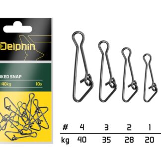 Delphin Karabinka Hooked snap 10ks - vel.0/12kg