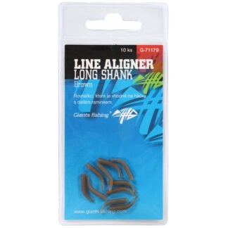 Giants Fishing Rovnátka Line Aligner Long Shank Large Brown 10ks