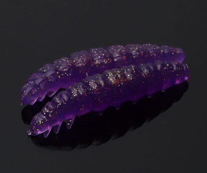 Libra Lures Larva Purple with glitter - 3