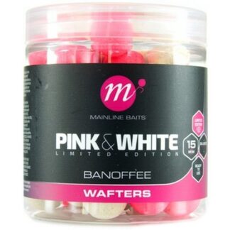 Mainline Boilies Fluro Pink White Wafters Banoffee Průměr: 15mm