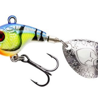 Westin Třpytka DropBite Spin Tail Jig Chartreuse Blue Craw - 2